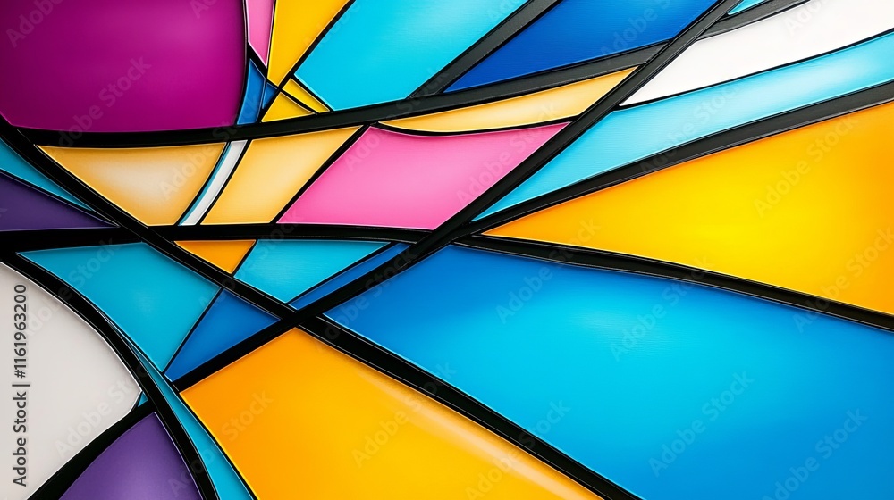 Fototapeta premium Abstract Colorful Geometric Pattern Design (3)