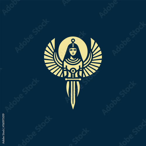 Egyptian goddess logo