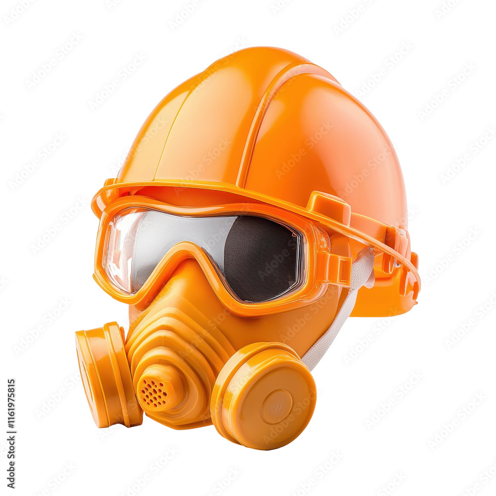Orange Protective Construction Helmet with Mask Orange Protective Construction Helmet with Mask