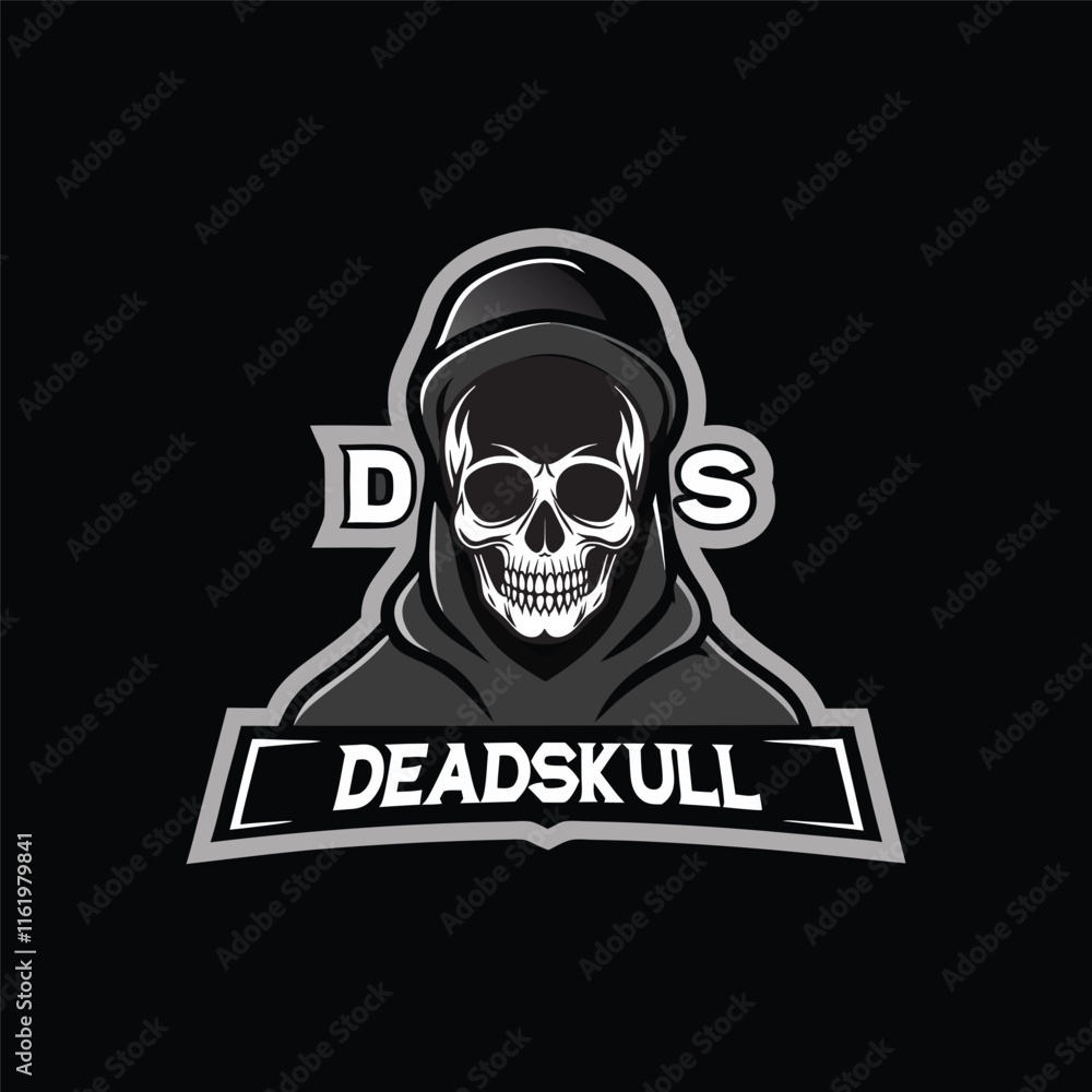 Fototapeta premium black dead skull.eps