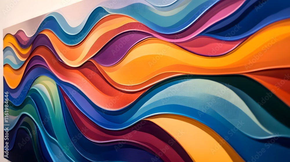 Curved flowing lines blending together creating a soft wave-like motion across the canvas Curved flowing lines blending together creating a soft wave-like motion across the canvas