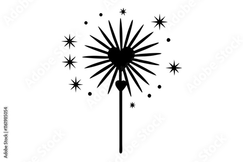 dandelion flower isolated on white