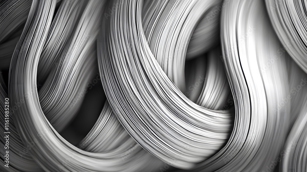 Curved lines weaving together in a smooth flowing motion creating a harmonious visual effect Curved lines weaving together in a smooth flowing motion creating a harmonious visual effect