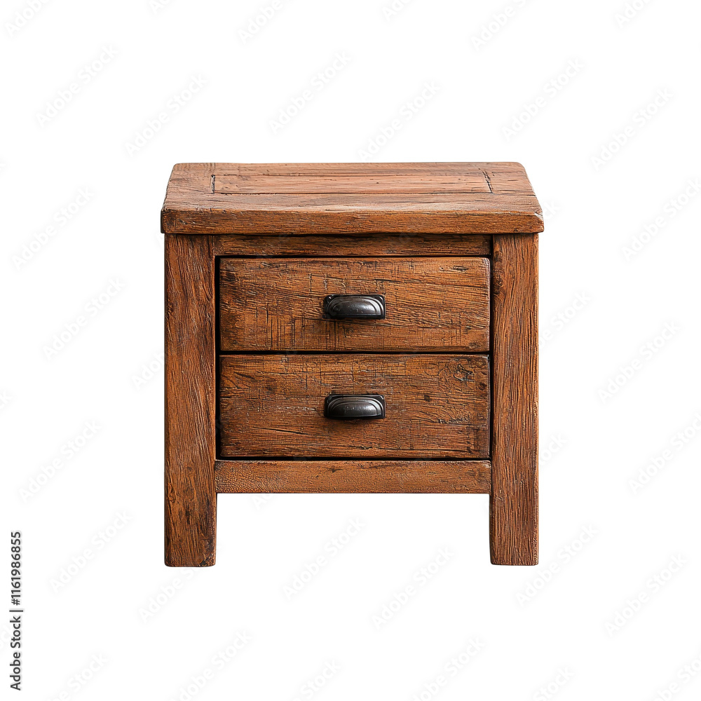 Rustic Wooden Nightstand with Simple Drawer Design Rustic Wooden Nightstand with Simple Drawer Design