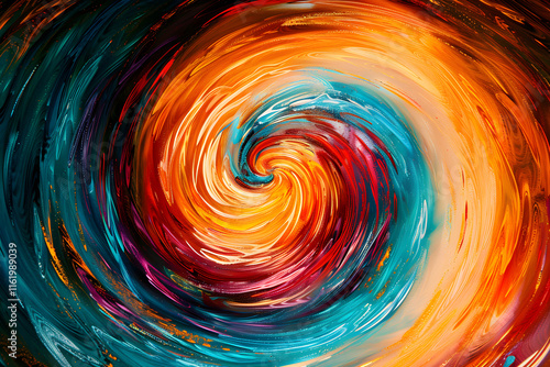 Ecstatic Vortex: A Mesmerizing Symphony of Colorful Transcendence and Visual Euphoria photo