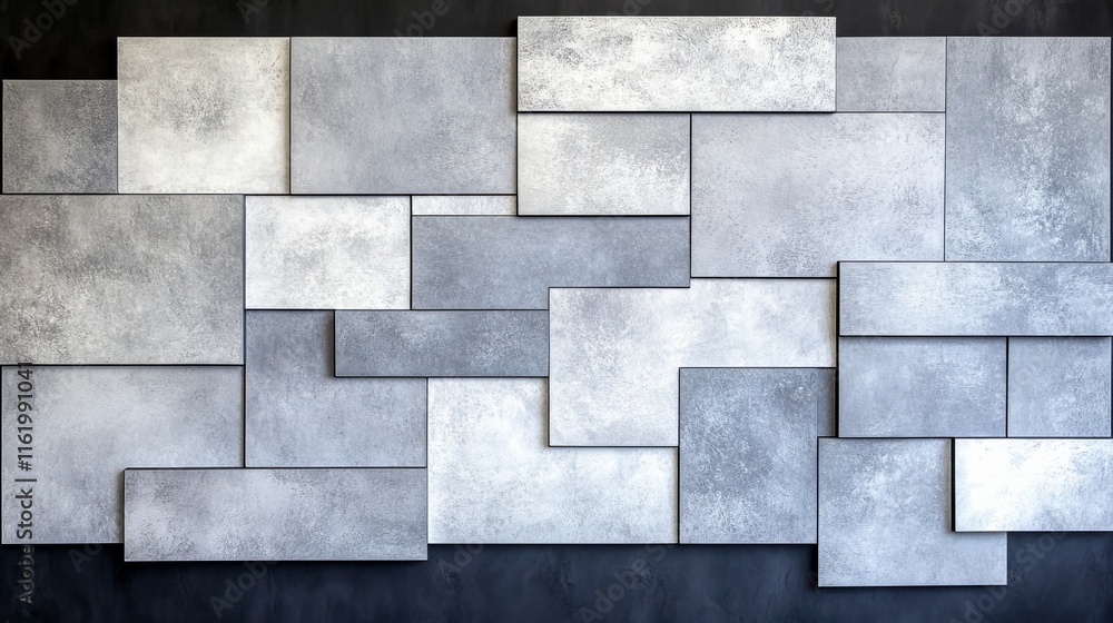 Abstract Grey Concrete Tile Wall Panel Design Abstract Grey Concrete Tile Wall Panel Design