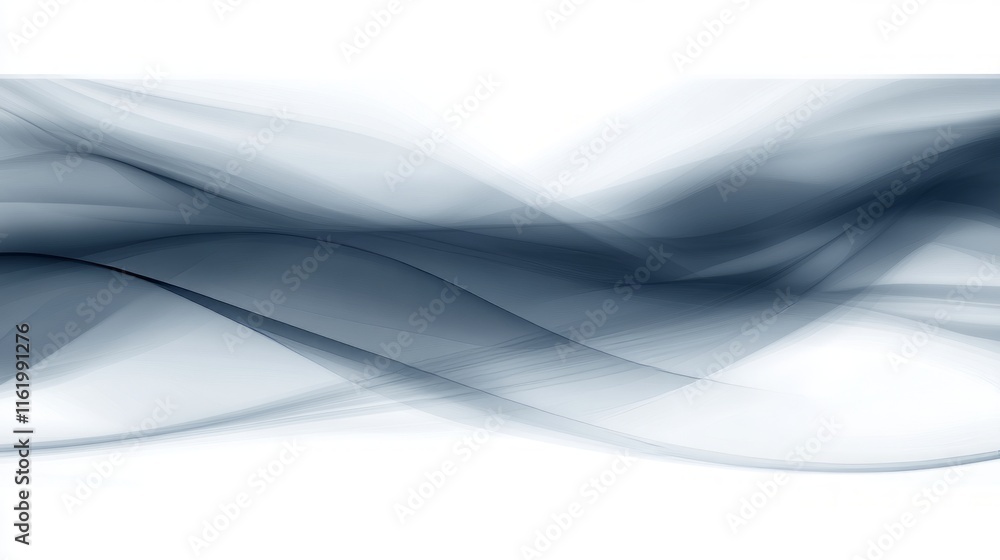 Fototapeta premium Abstract Grey Wave Design Fluid, Elegant Swirls