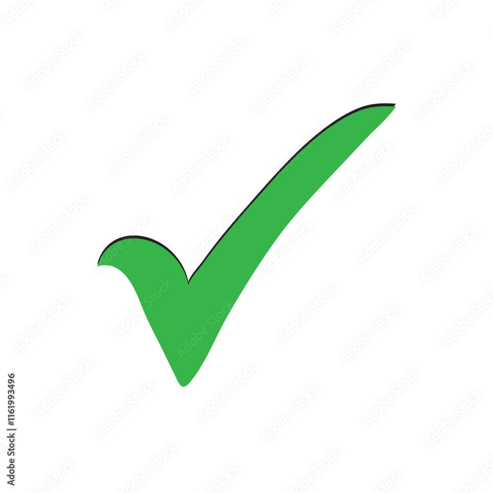 Green tick and Red Cross checkmarks. Tick icon set. Stylish check mark icon set in green and red color, editable stroke, vector illustration Green tick and Red Cross checkmarks. Tick icon set. Stylish check mark icon set in green and red color, editable stroke, vector illustration