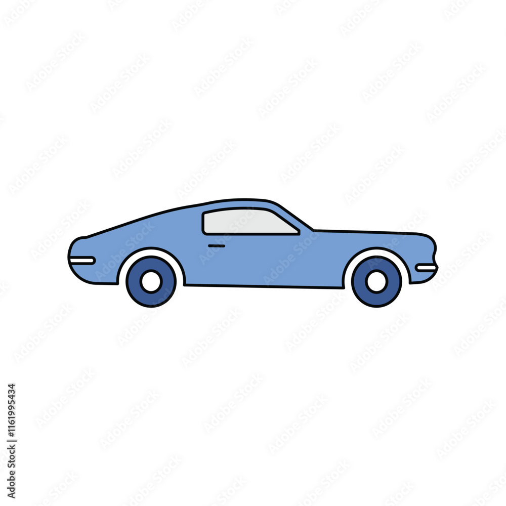 car lineal color line icon with white background vector stock illustration car lineal color line icon with white background vector stock illustration