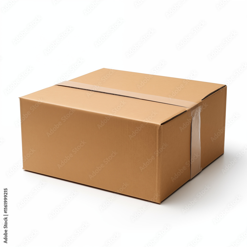 Sealed Cardboard Box Shipping Package Delivery Brown Carton Sealed Cardboard Box Shipping Package Delivery Brown Carton