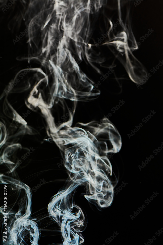The smoke is thick and dark, creating a mood of mystery and danger The smoke is thick and dark, creating a mood of mystery and danger