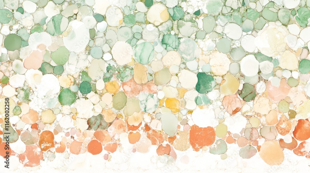 Abstract Pastel Pebble Mosaic Art Design Abstract Pastel Pebble Mosaic Art Design