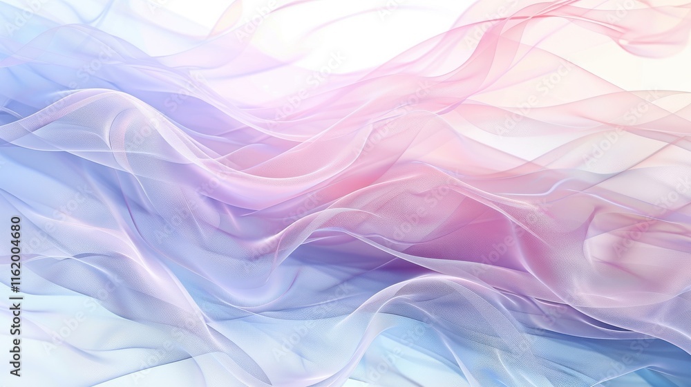 Abstract pastel fabric waves, flowing chiffon texture. Abstract pastel fabric waves, flowing chiffon texture.