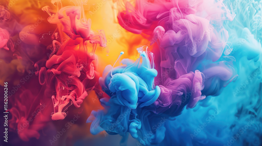 Obraz premium Dynamic banner layout visuals, vibrant colors, appealing for digital audiences