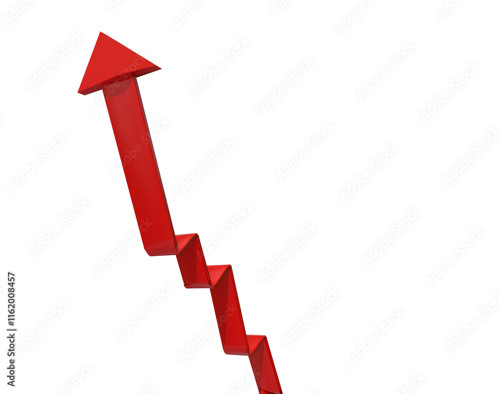 stock market index arrow up up down red green - 3d rendering stock market index arrow up up down red green - 3d rendering