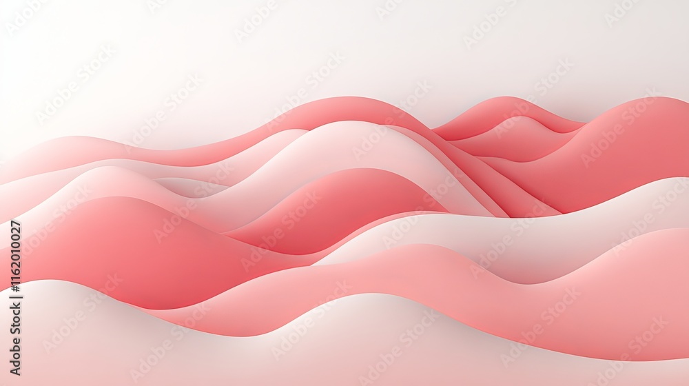 Abstract Pink Wave Forms Background Design Abstract Pink Wave Forms Background Design