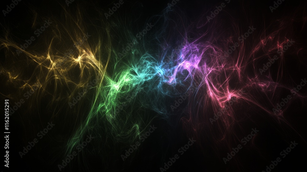 Abstract Rainbow Energy Plasma Flow Artwork Abstract Rainbow Energy Plasma Flow Artwork