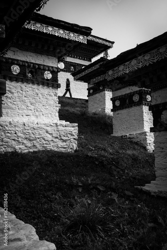 Dochula Pass Stupas in Bhutan photo