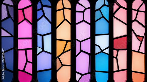 Wallpaper Mural Abstract Stained Glass Window Panel Design Torontodigital.ca