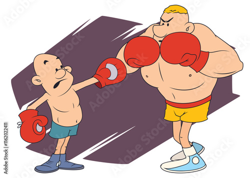 Two funny boxers.