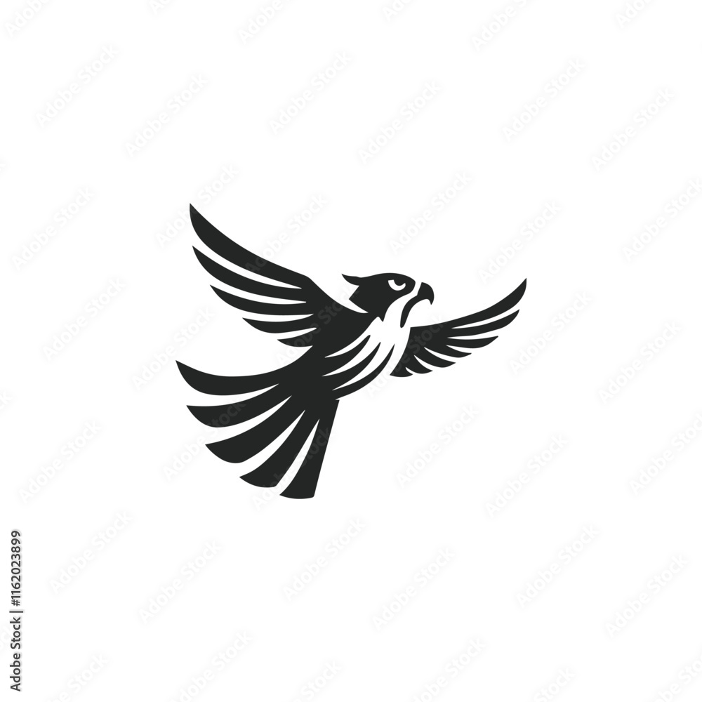 Obraz premium Flying falcon logo