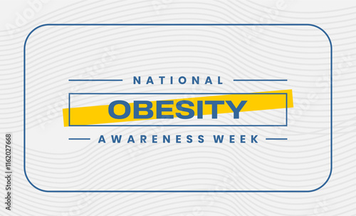 National obesity awareness week holiday concept