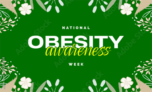 National obesity awareness week holiday concept