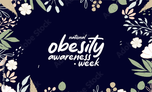National obesity awareness week holiday concept