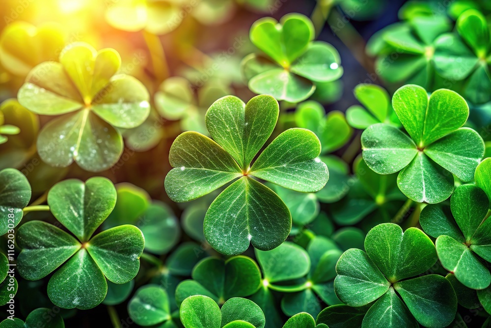 AI-generated food art: four and three-leaf clovers.