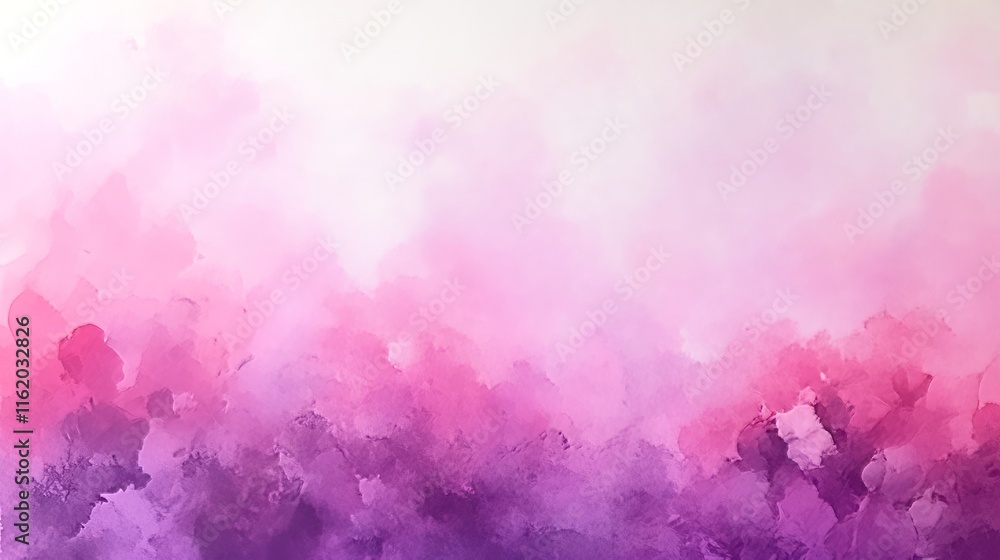 Fototapeta premium Abstract Watercolor Pink Purple Gradient Background