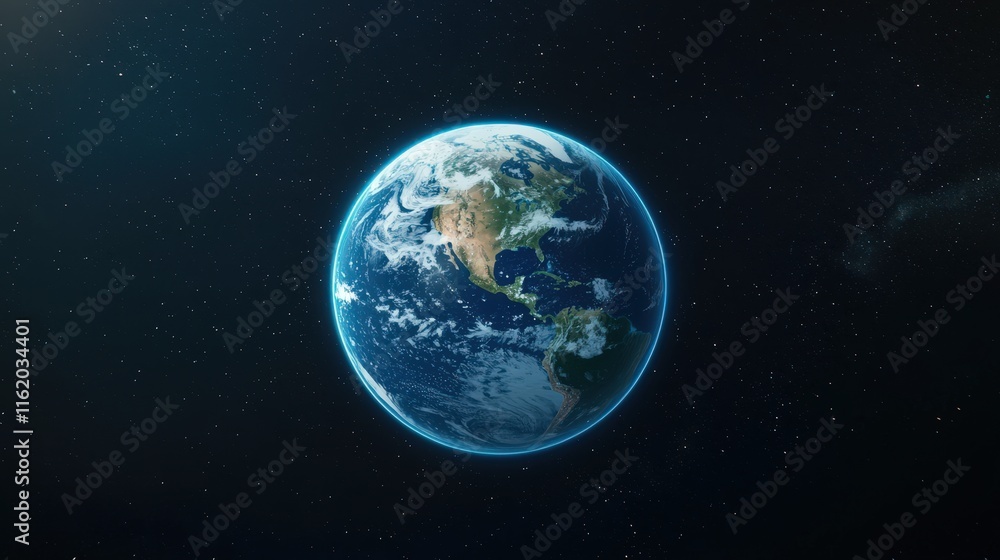 A holographic 3D Earth with virtual learning tools orbiting it. A holographic 3D Earth with virtual learning tools orbiting it.