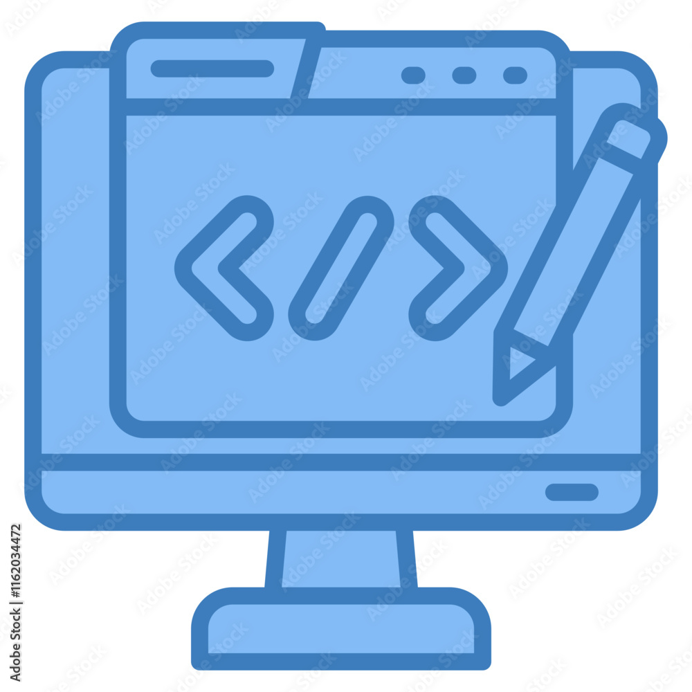 Code Writer Icon Element For Design Code Writer Icon Element For Design