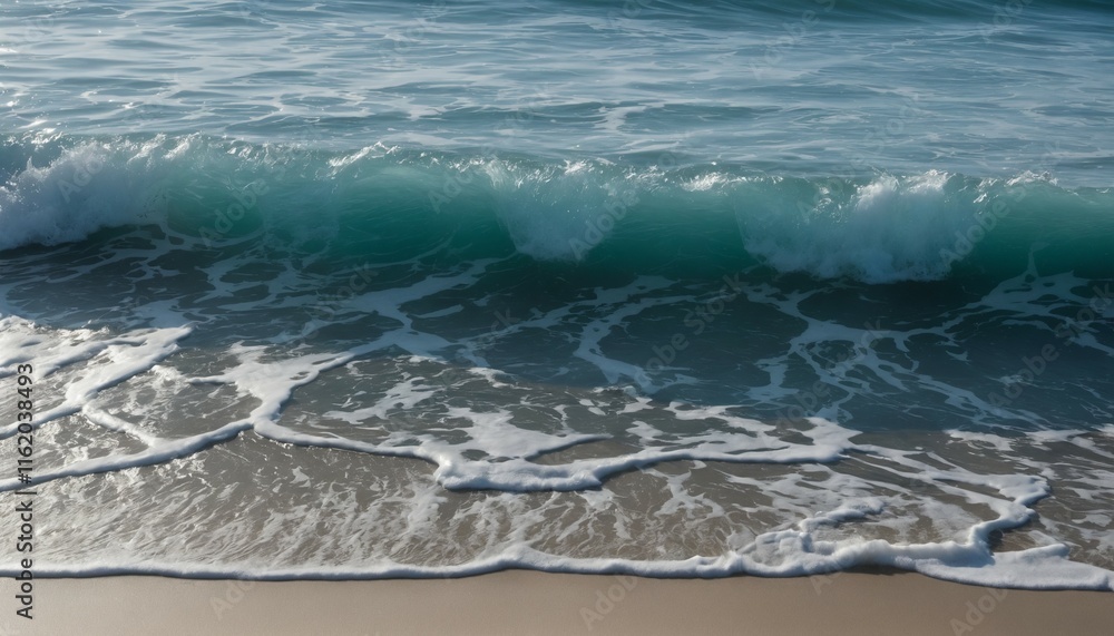 Fototapeta premium Shimmering ocean water with subtle wave crests