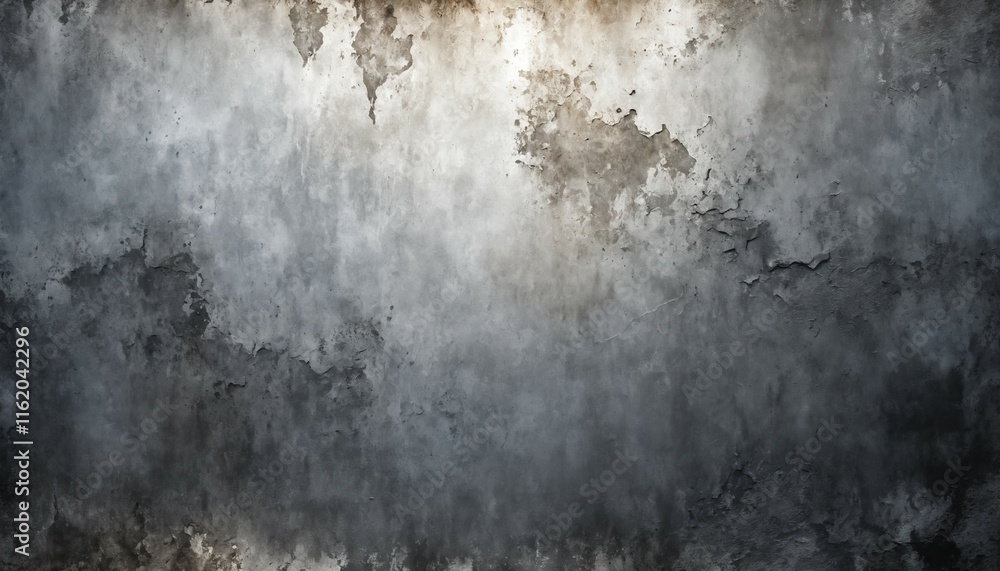 Obraz premium Tarnished silver grunge with subtle shadows