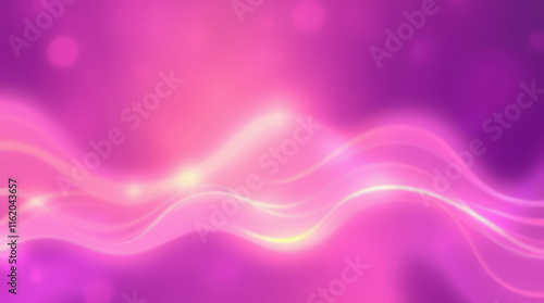 Wallpaper Mural Abstract pink and purple wavy background with glowing lines Torontodigital.ca