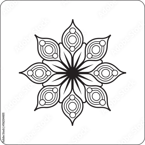 Intricate mandala art detailed geometric pattern