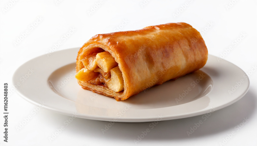 Turon Filipino Banana Roll Deep-Fried Crispy Close-Up Turon Filipino Banana Roll Deep-Fried Crispy Close-Up