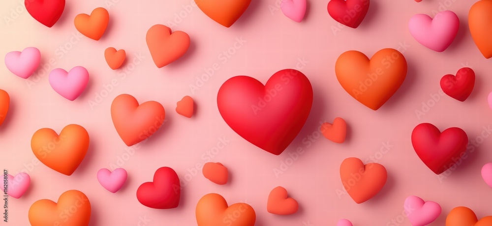 Valentine's Day card design with a pink background and the text Be my Valentine. two hearts in a retro style, geometric shapes Valentine's Day card design with a pink background and the text Be my Valentine. two hearts in a retro style, geometric shapes