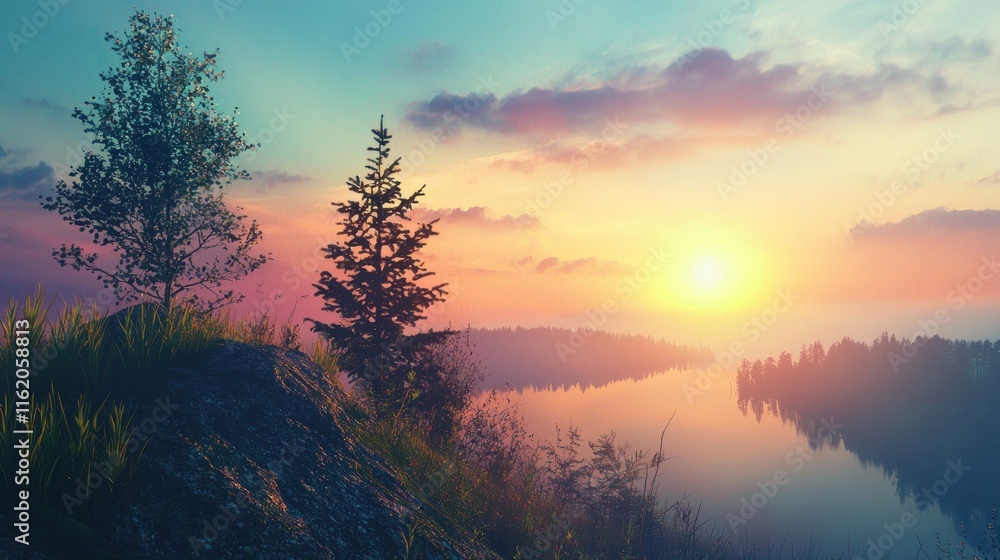 Obraz premium A digital wallpaper featuring a powerful motivational quote against a scenic background.