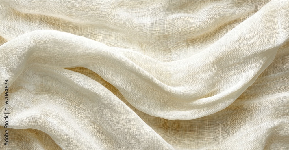 Linen ivory material background Linen ivory material background