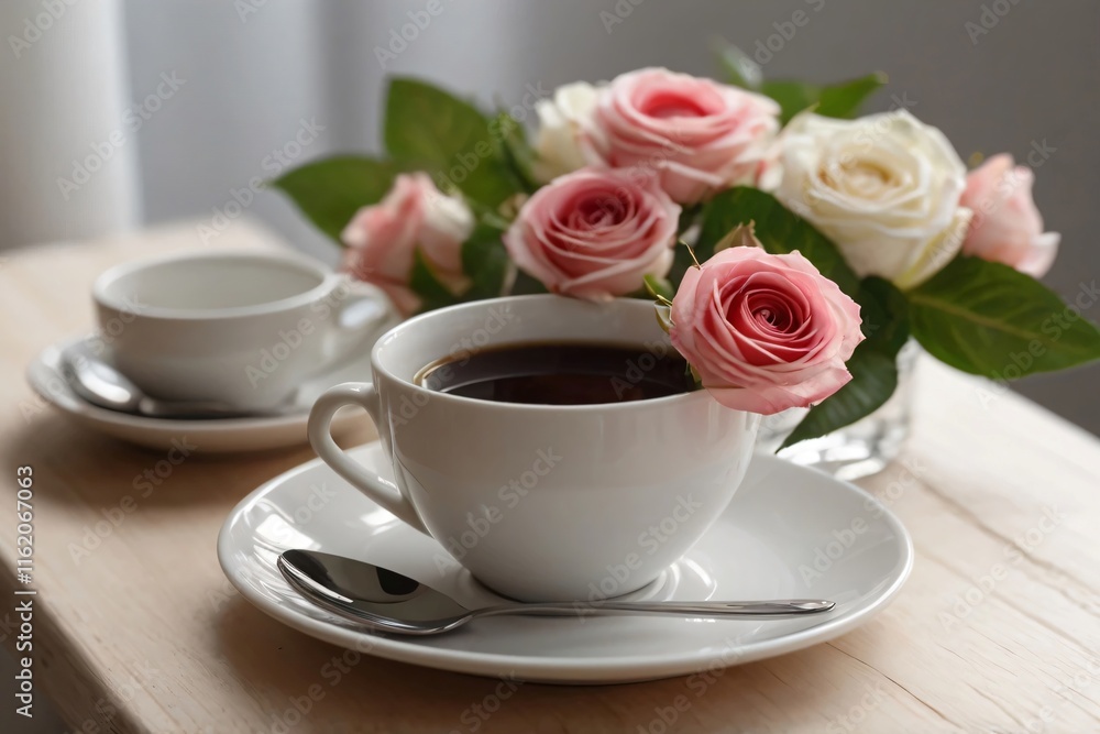 A cup of black coffee in the morning, as a mood booster and drowsiness remover. A cup of black coffee in the morning, as a mood booster and drowsiness remover.