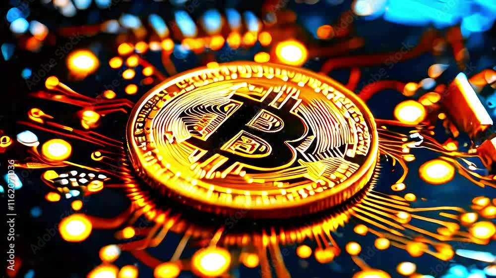 custom made wallpaper toronto digitalDigital Wealth and Financial Technology Captured in High Contrast Bitcoin Macro Shot