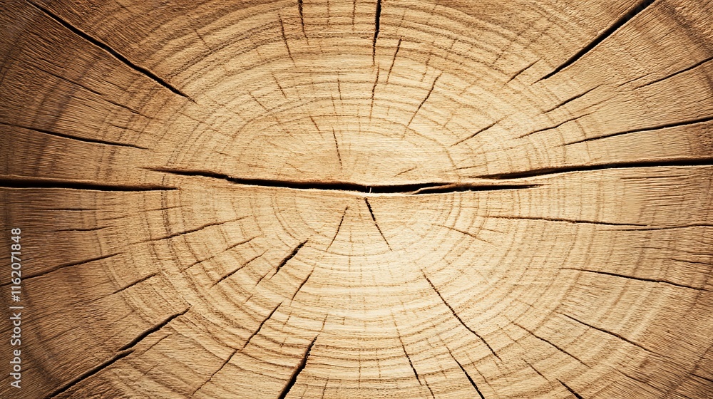 Fototapeta premium Cross Section of a Weathered Tree Trunk Texture