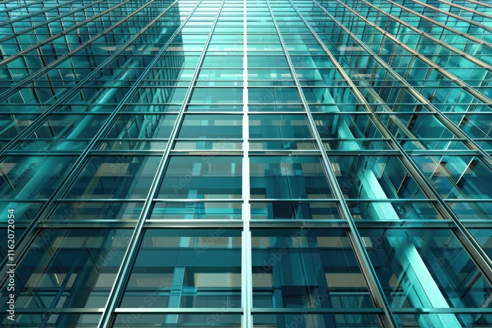Obraz premium Windows of Skyscraper Business Office Corporate building in London City England UK