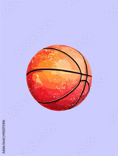 Colorful basketball background. Basketball illustration. 