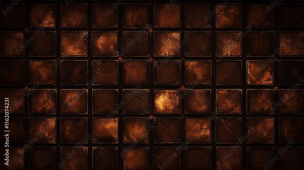 Dark Brown Square Tile Texture Background Dark Brown Square Tile Texture Background