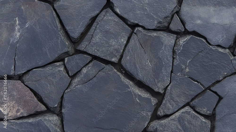 Fototapeta premium Dark Gray Irregular Stone Wall Texture Background (1)