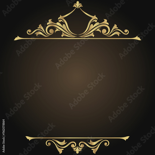 Brand Name Ornament Gold Border