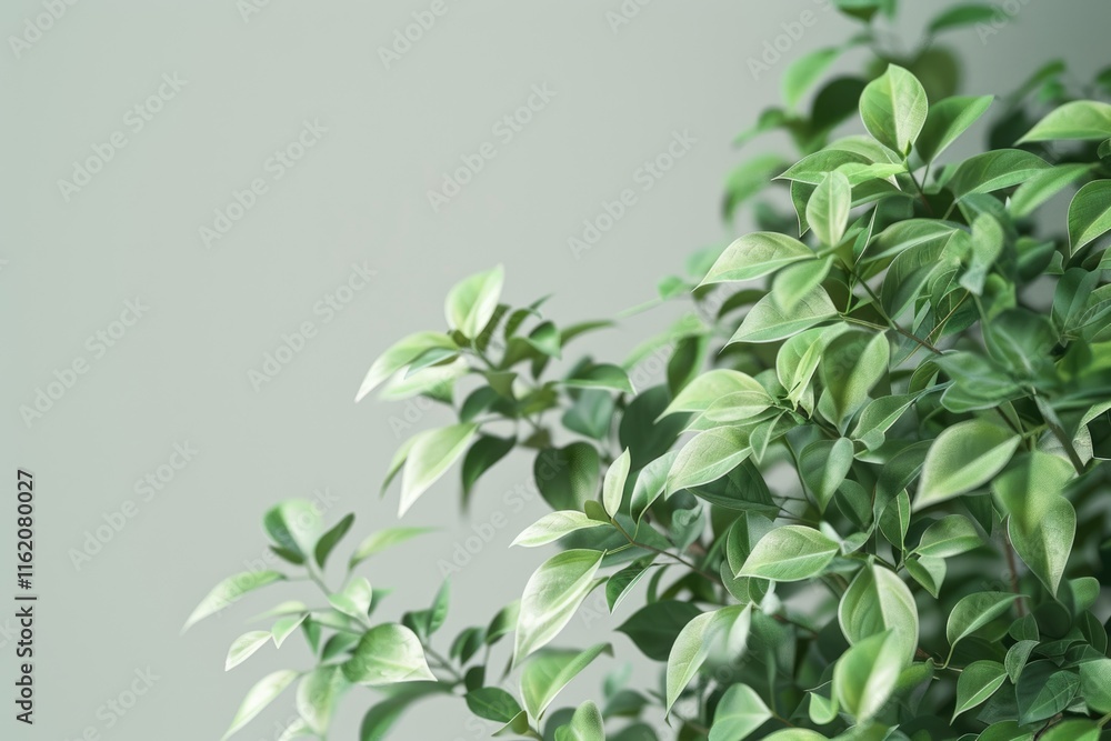 plant tree in neutral background Close Up Of Fresh Green Plant plant tree in neutral background Close Up Of Fresh Green Plant