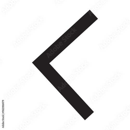 Arrow pointing to the left, symbolizing backward direction.